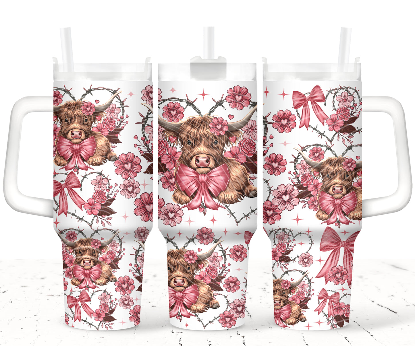 Highland Cow 40oz Tumbler