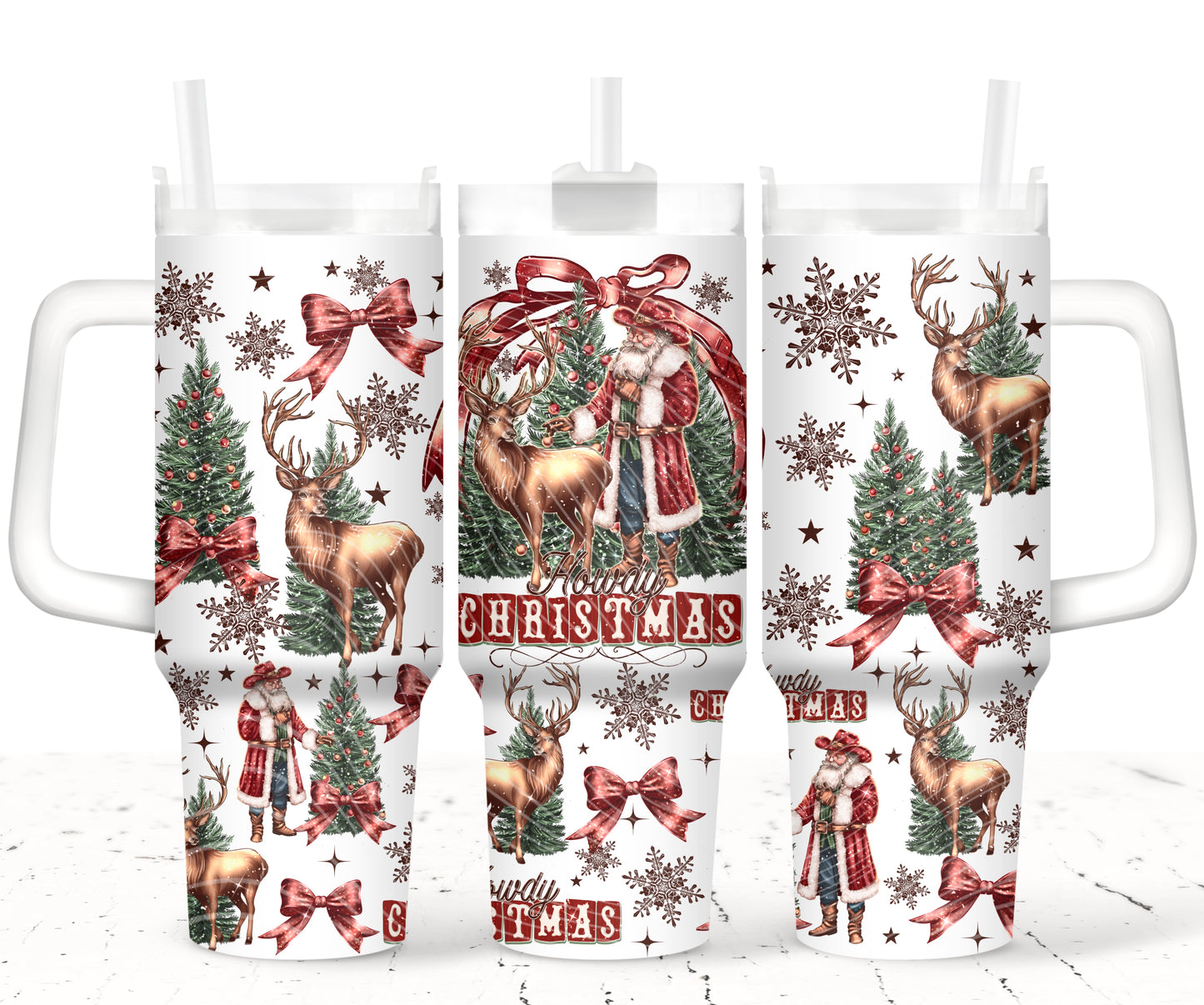 Howdy Christmas 40oz Tumbler