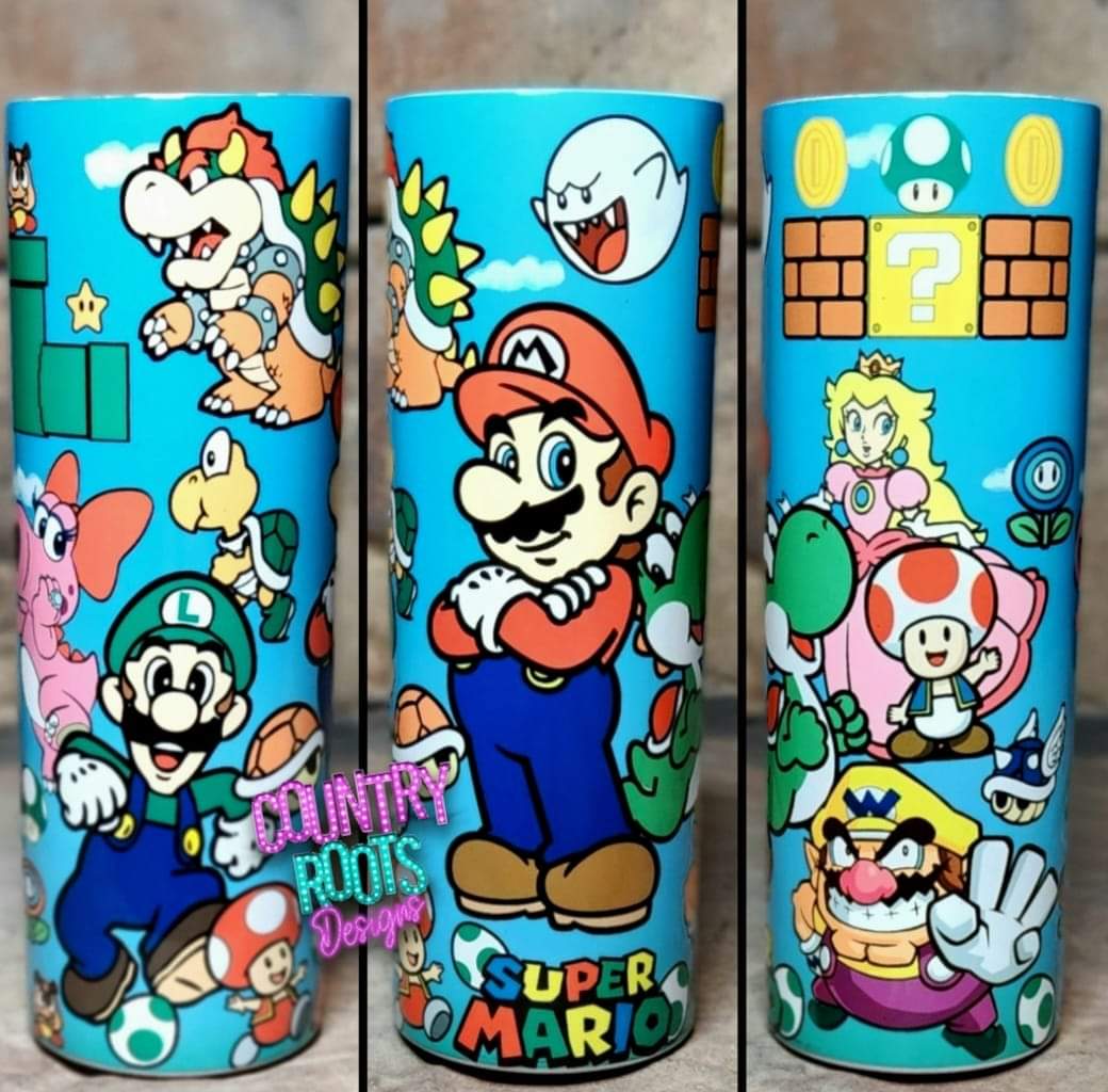 S. Mario 20oz Skinny Tumbler