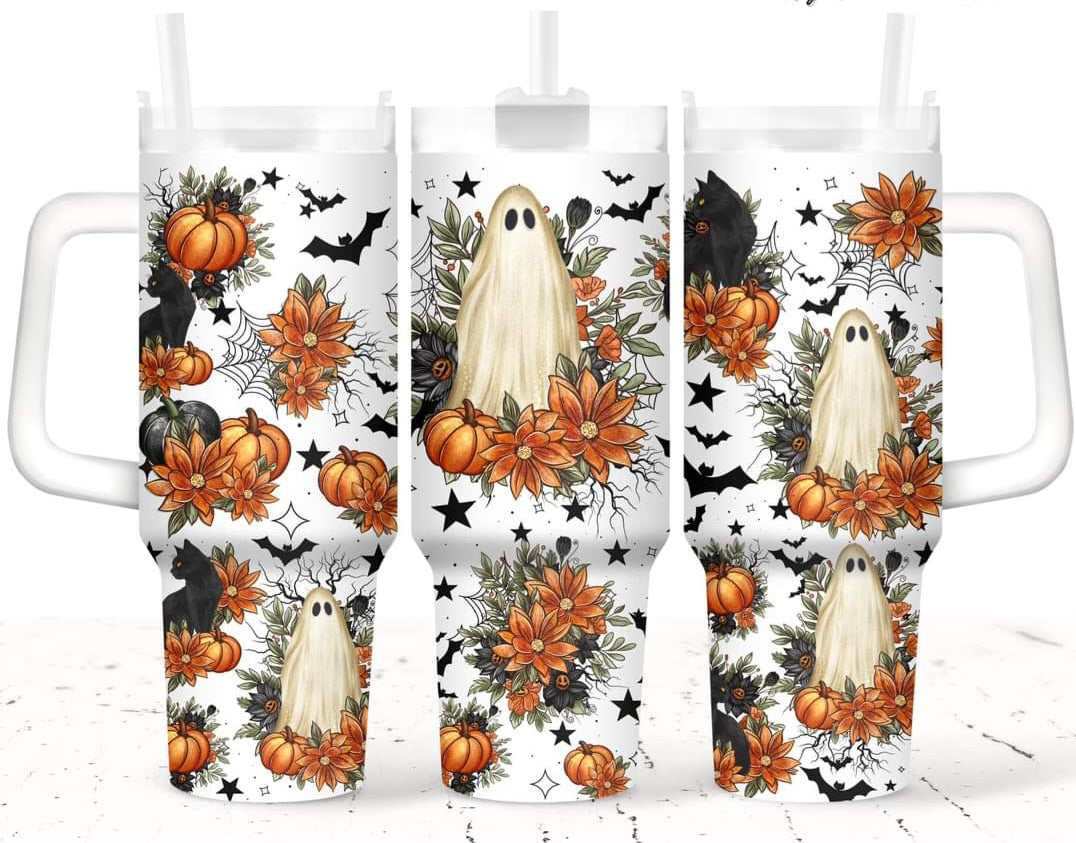 Spooky Ghost 40oz Tumbler
