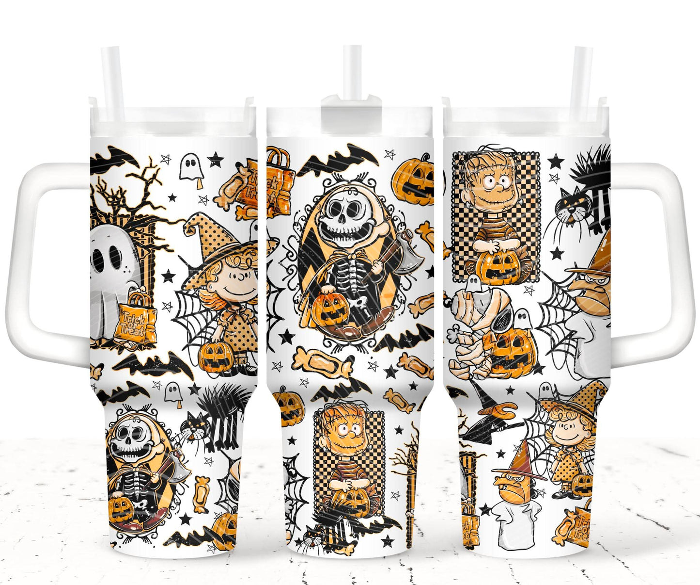 Charlie B. Halloween/Orange_ 40oz Tumbler