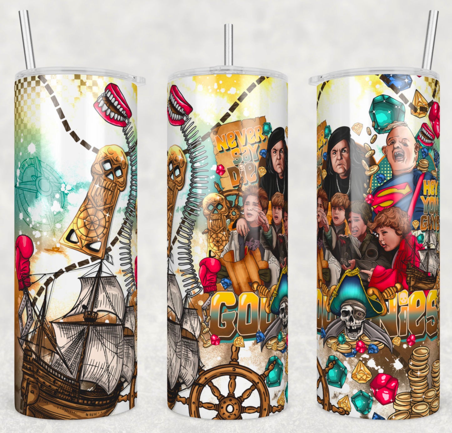 Goonies 20oz Skinny Tumbler