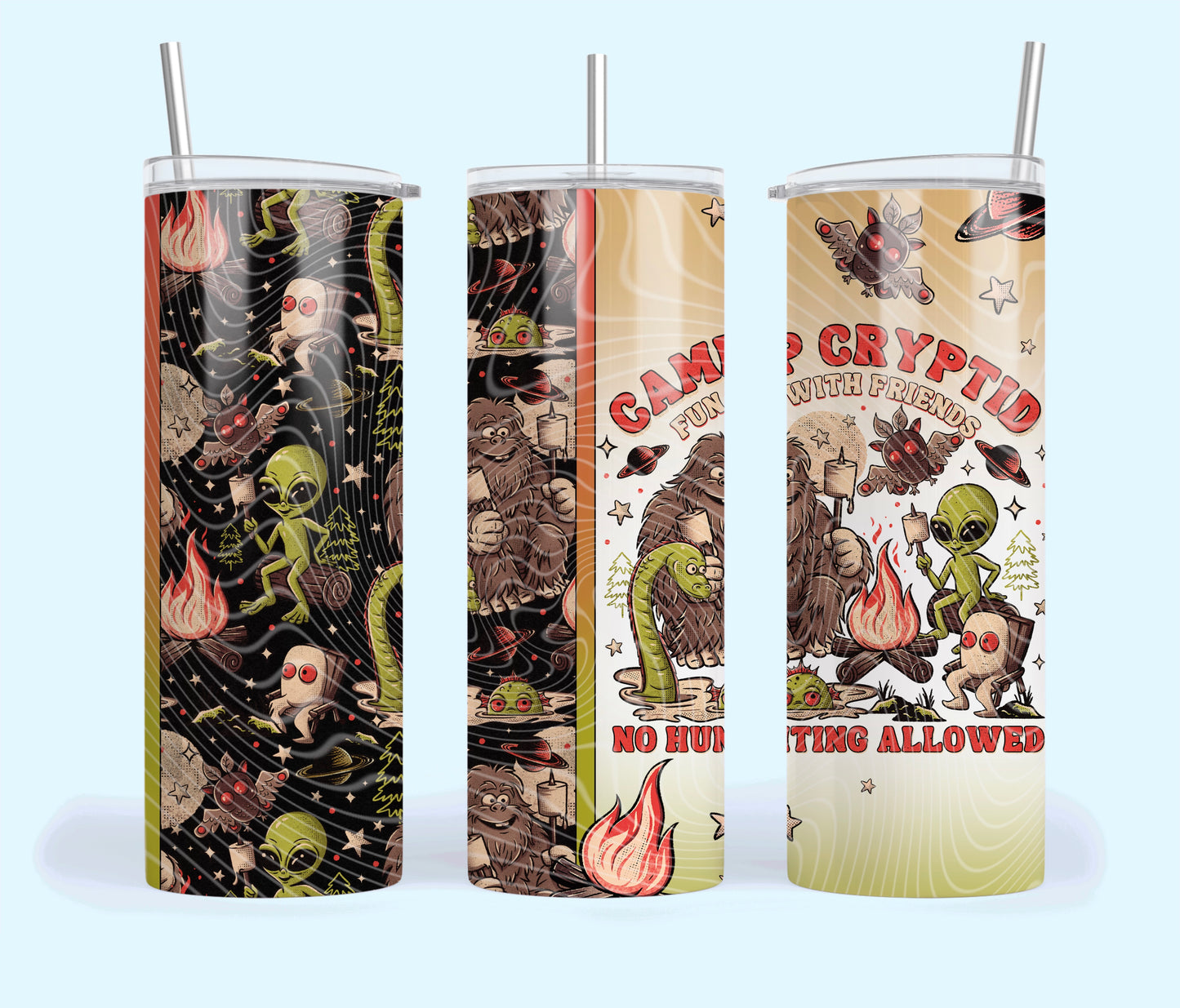 Camp_Cryptid 20oz Skinny Tumbler