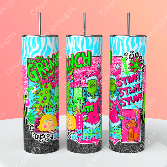 The Mean One 20oz Skinny Tumbler