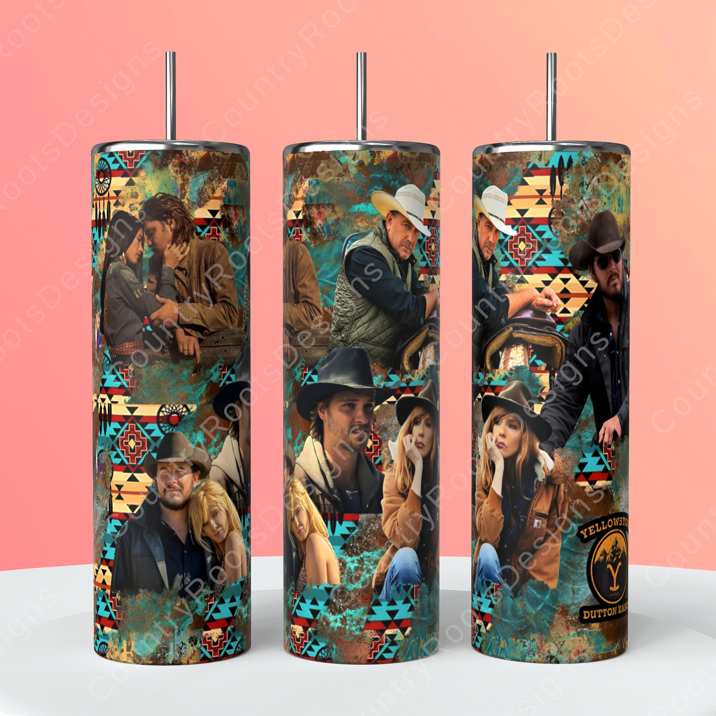 Yellowstone Aztec 20oz Skinny Tumbler