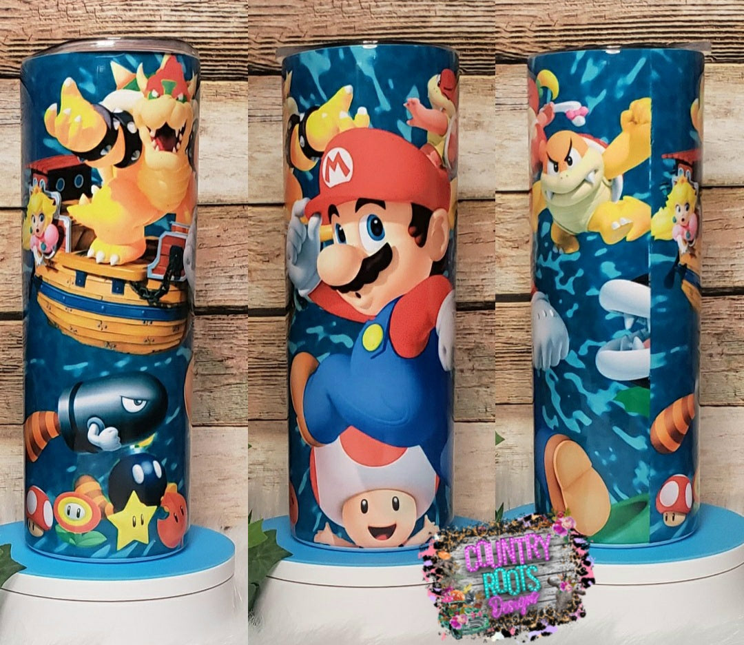 Mario 20oz Skinny Tumbler