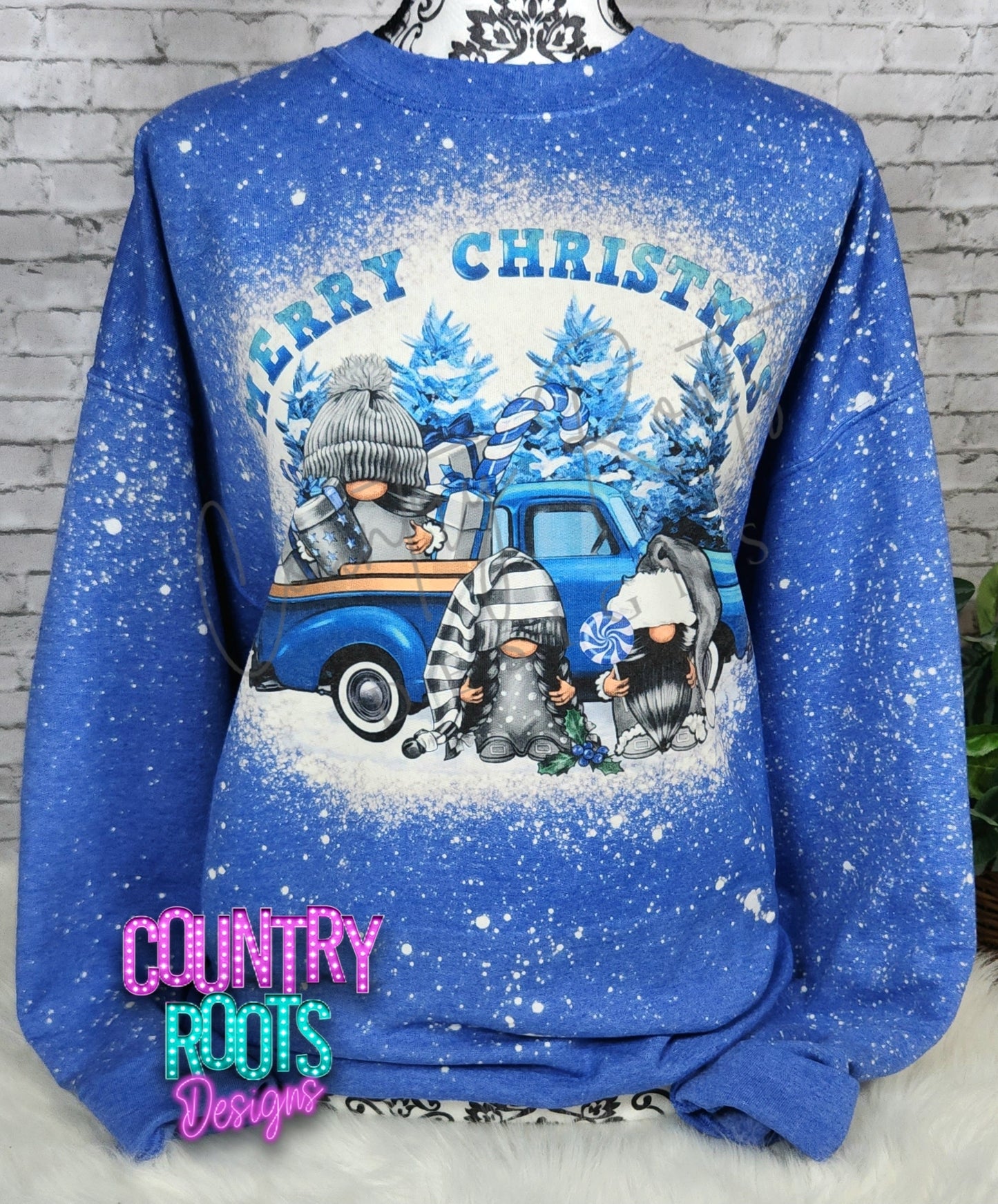 Merry Christmas Blue Gnome