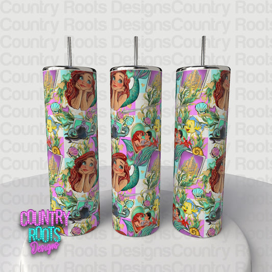 Mermaid 20oz Skinny Tumbler