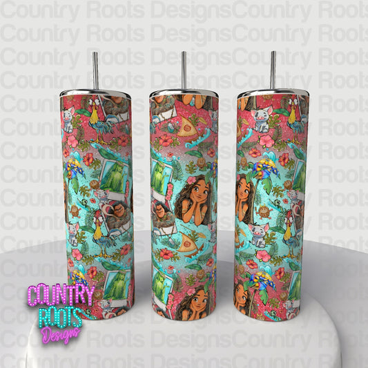 Moana 20oz Skinny Tumbler