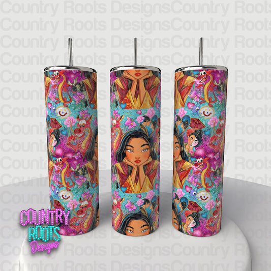 Mulan 20oz Skinny Tumbler