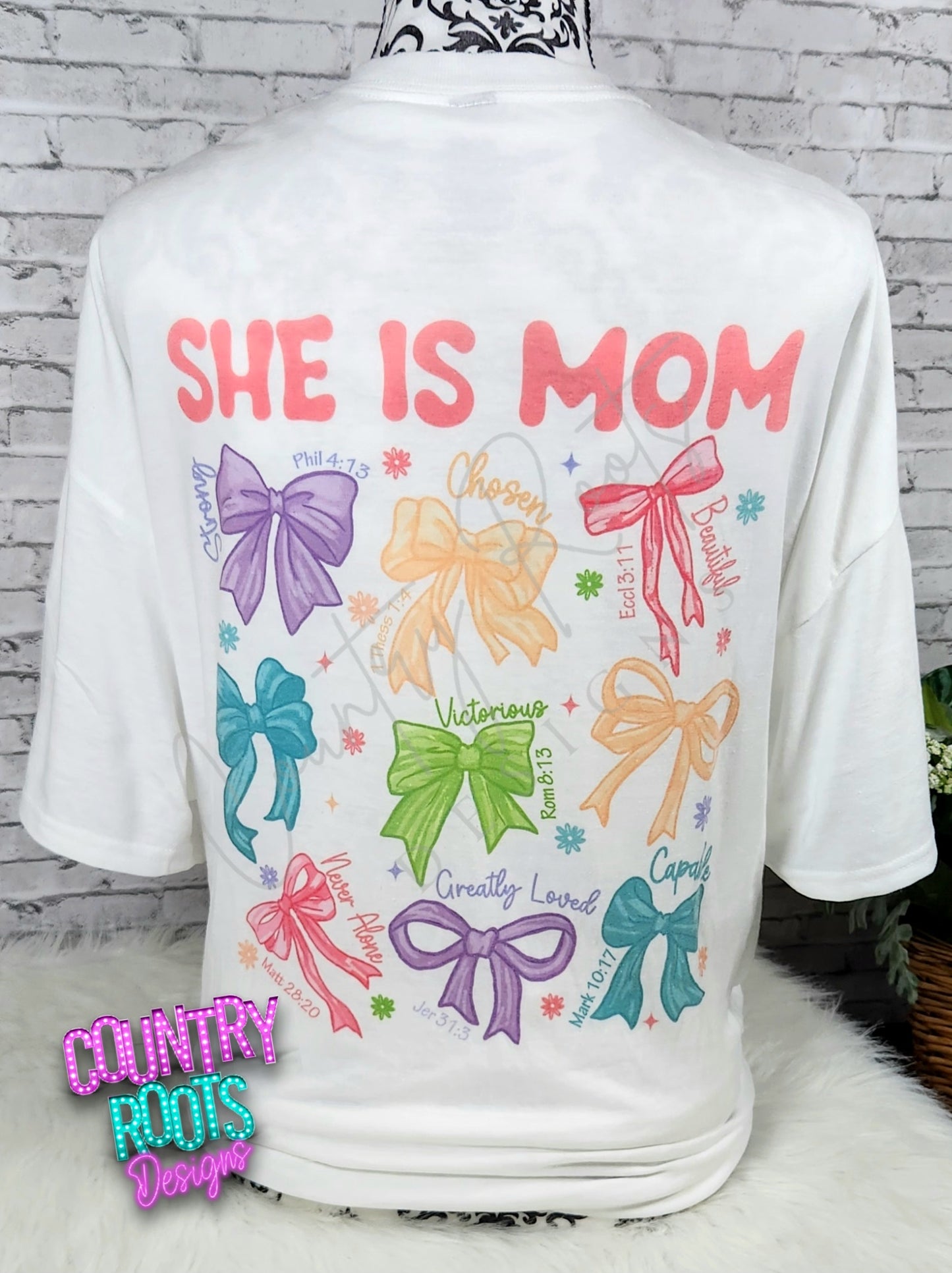 She Is Mom-- FRONT & BACK