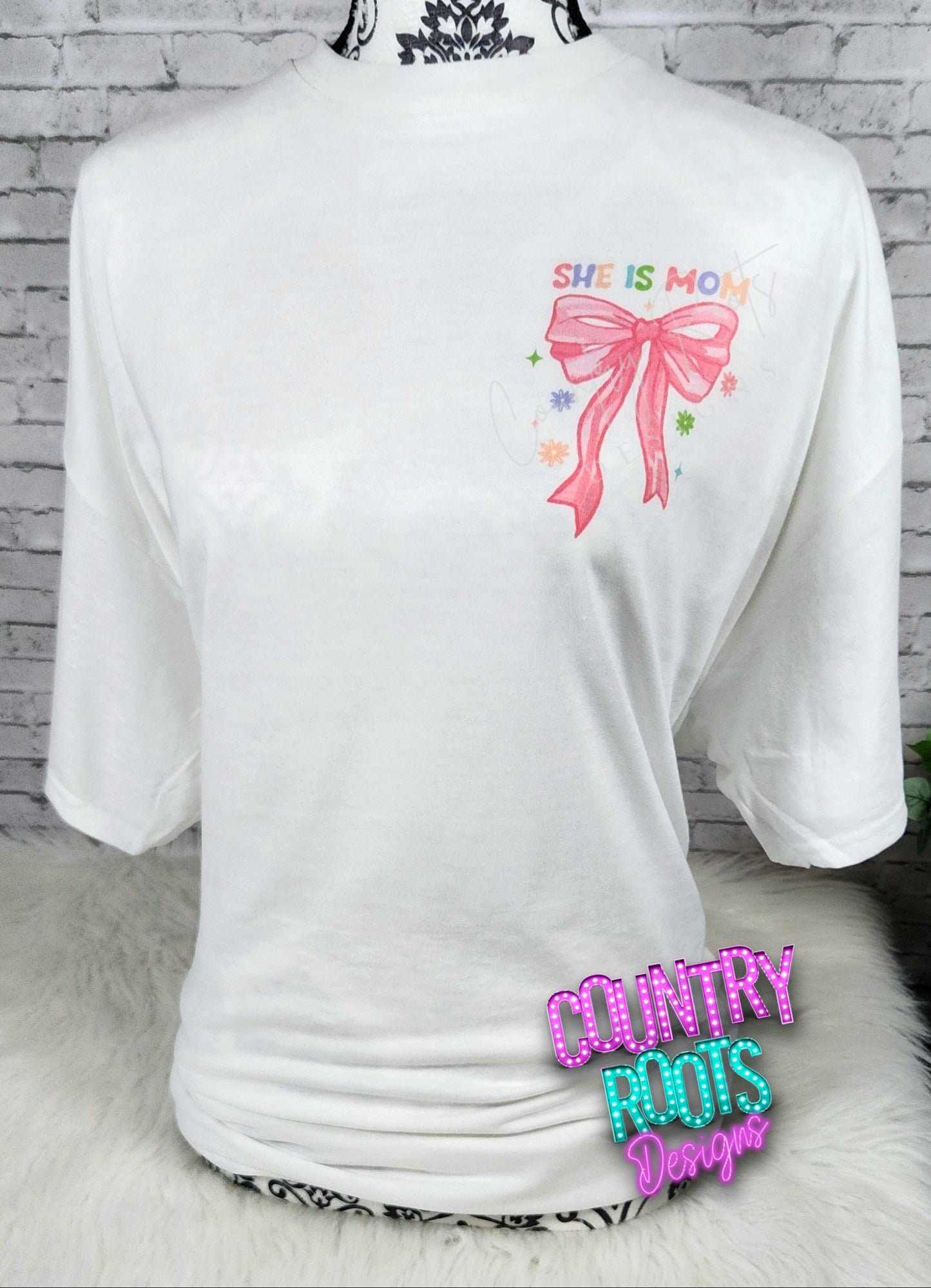 She Is Mom-- FRONT & BACK