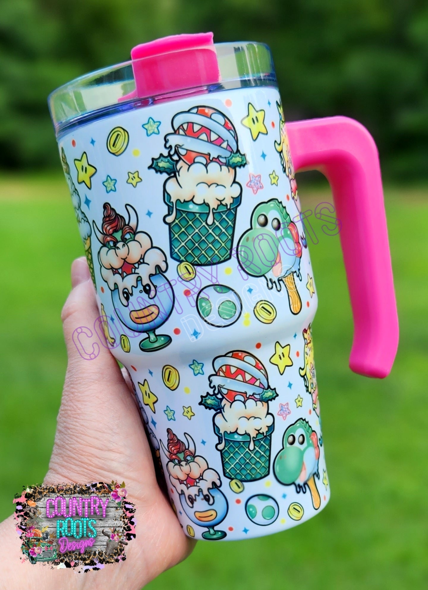 Mario Ice Cream 20oz Grippy Tumbler