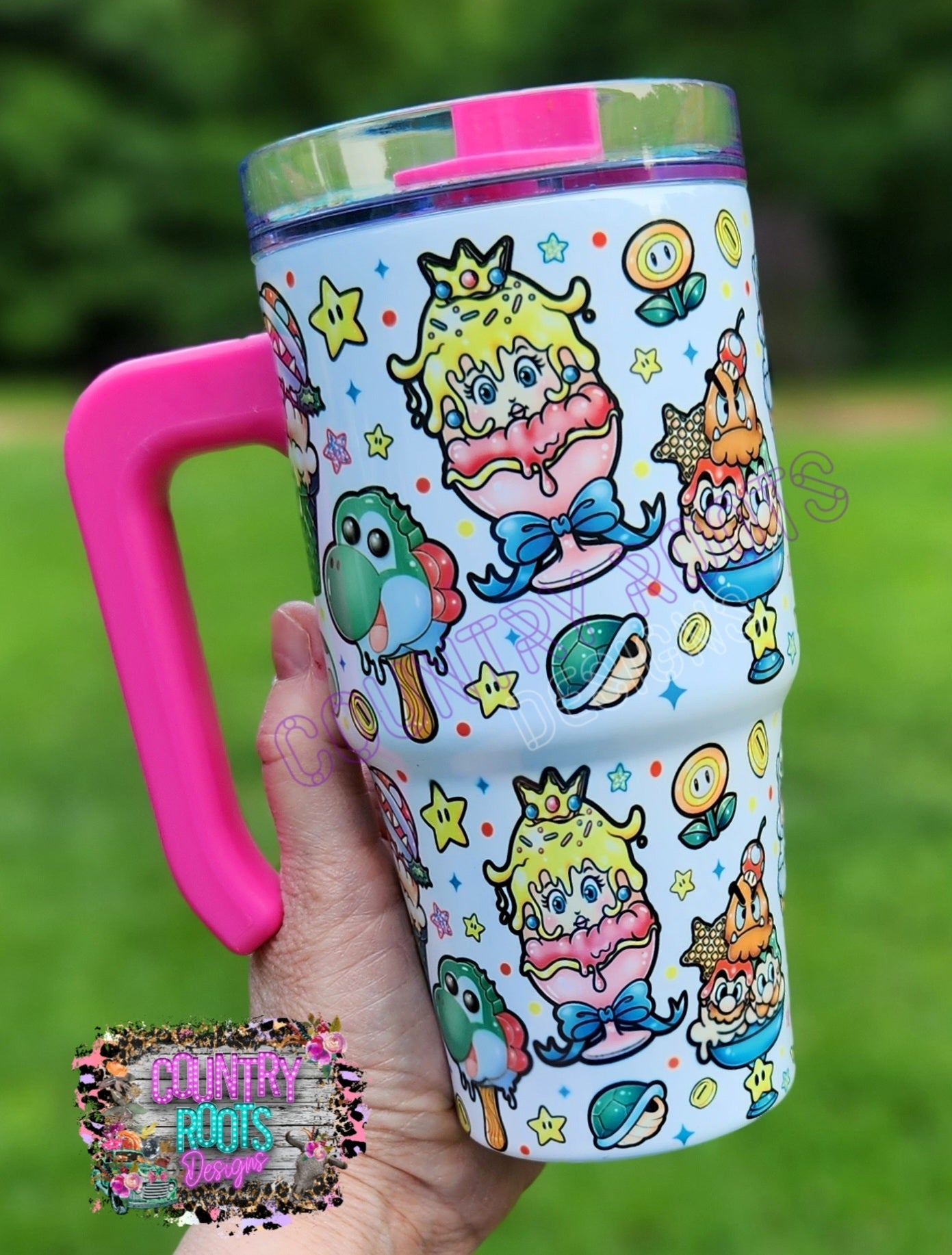 Mario Ice Cream 20oz Grippy Tumbler