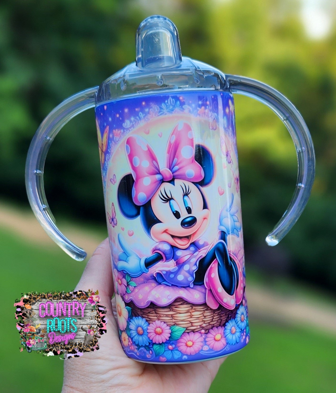 Mouse_Purple 12oz. Sippy Cup Tumbler