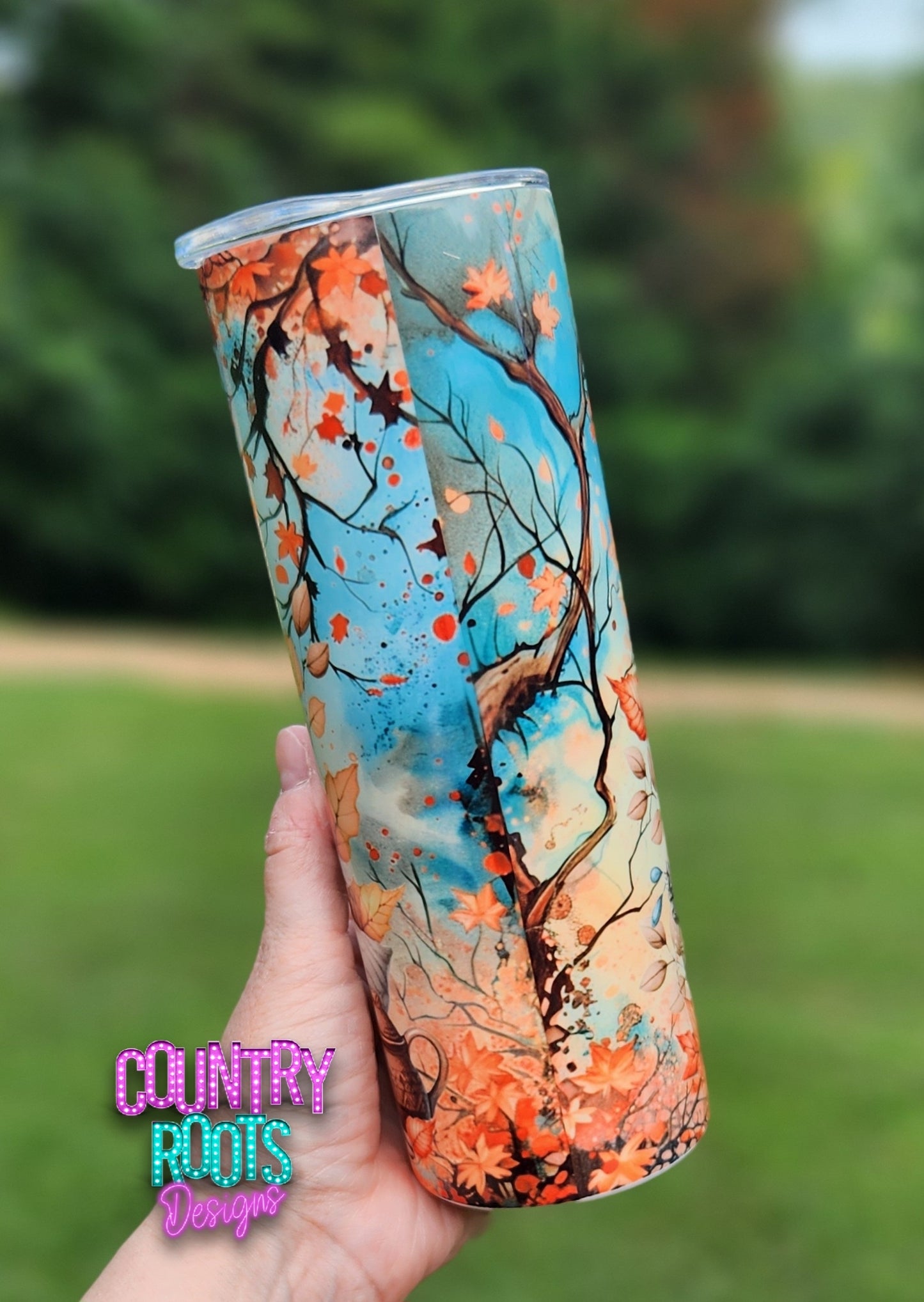 Autumn Gnome 20oz Skinny Tumbler