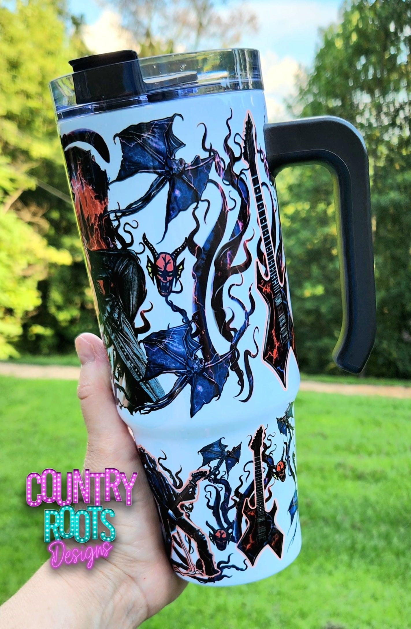 Stranger_Eddie 30oz Grippy Tumbler