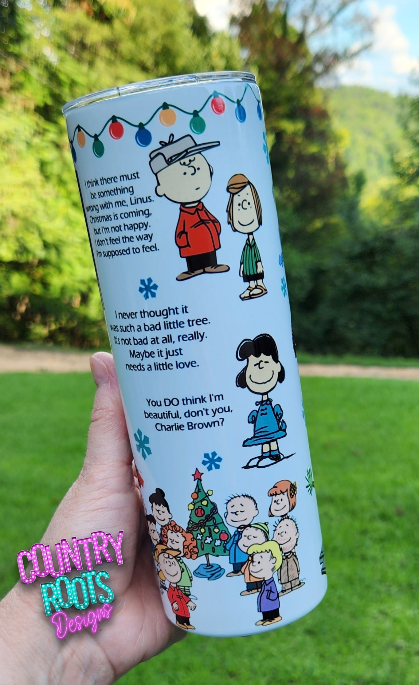 Charlie_Christmas 20oz Skinny Tumbler