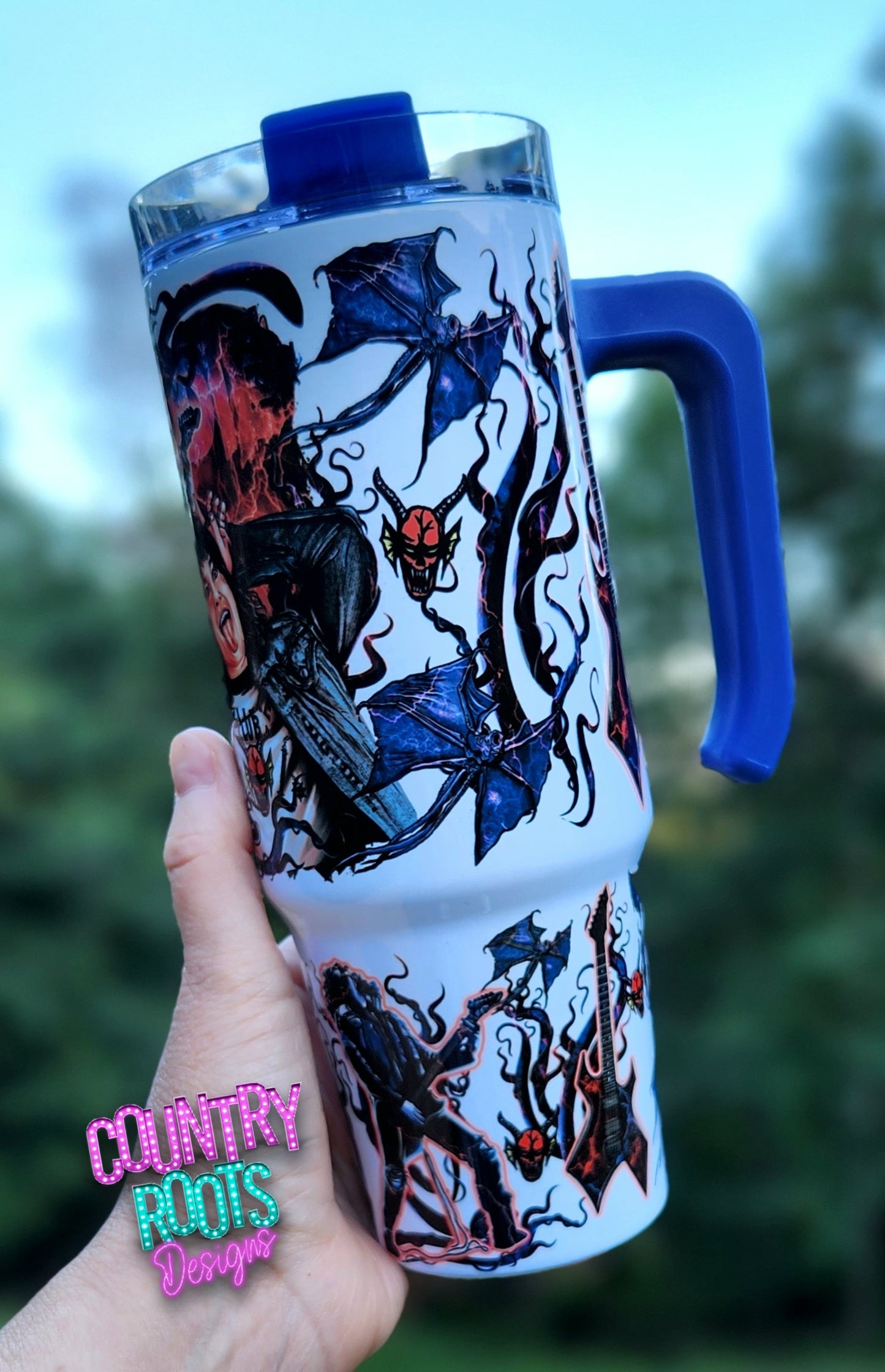 Stranger_Eddie 30oz Grippy Tumbler