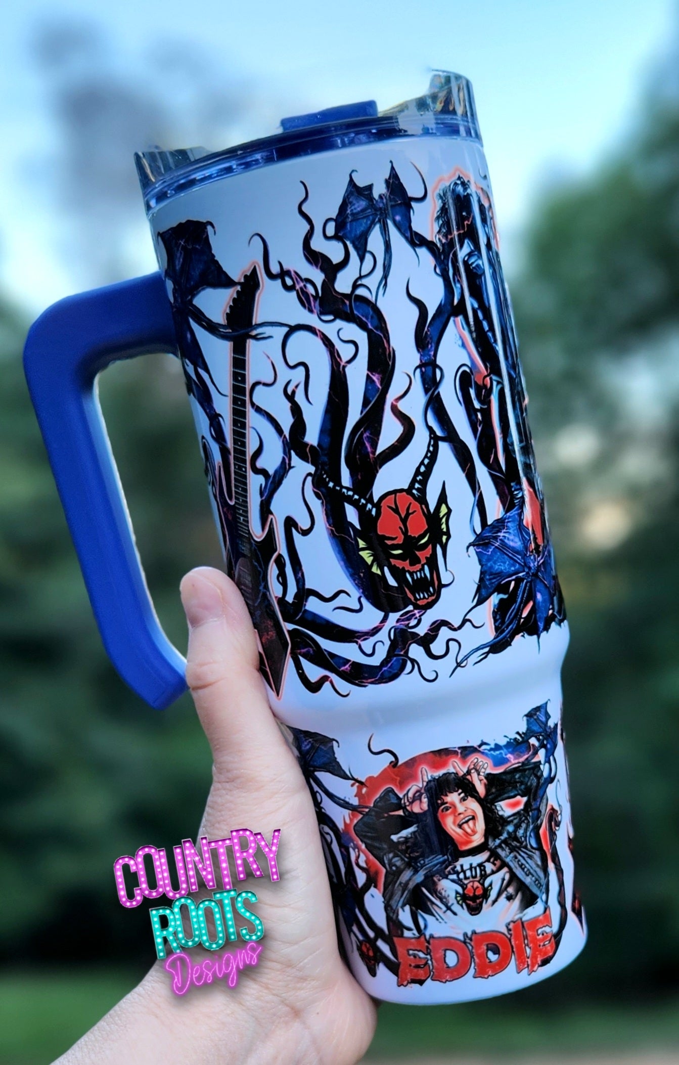 Stranger_Eddie 30oz Grippy Tumbler