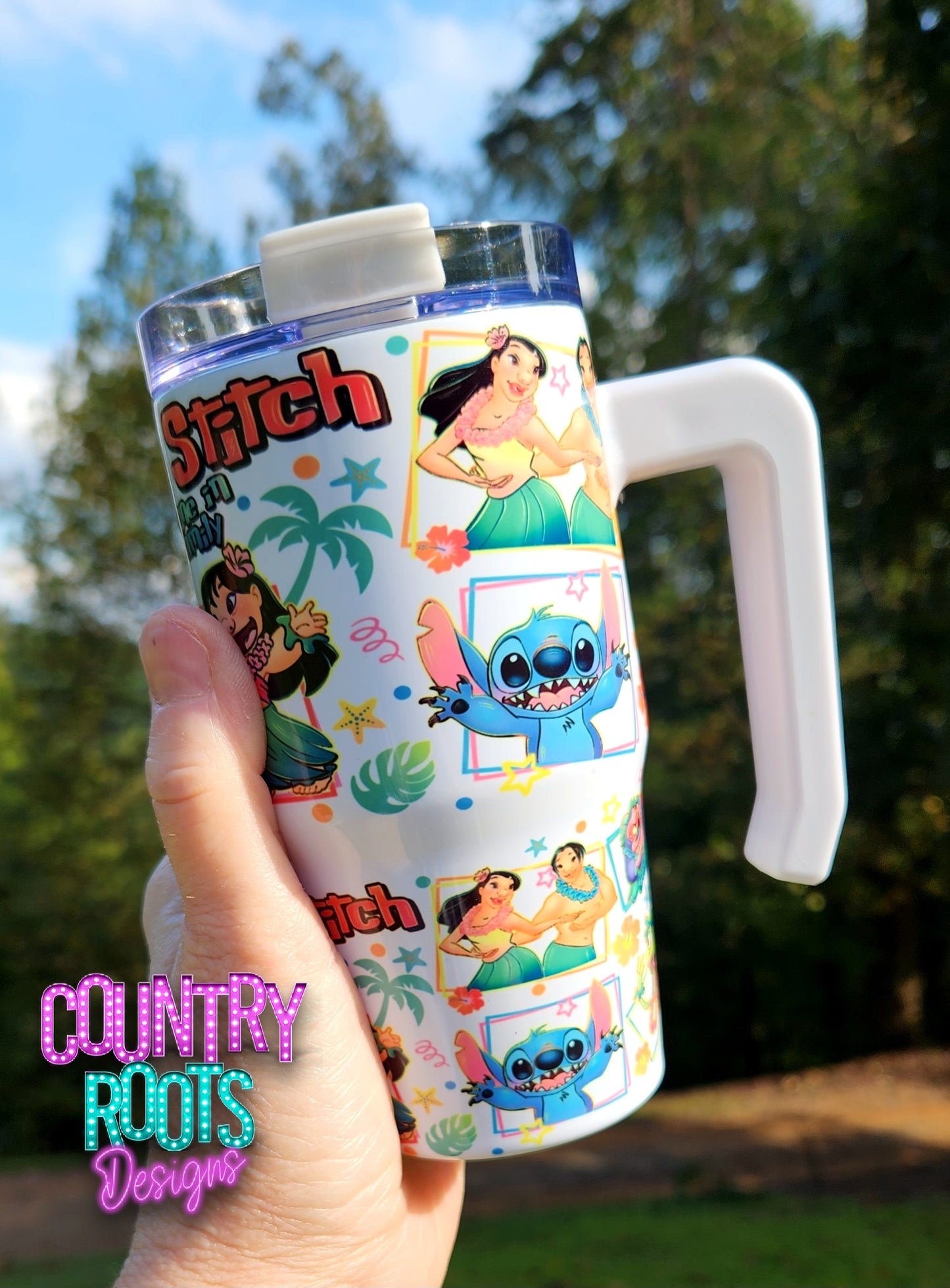 RTS There's One In Every Family_Stitch 12oz Grippy Tumbler