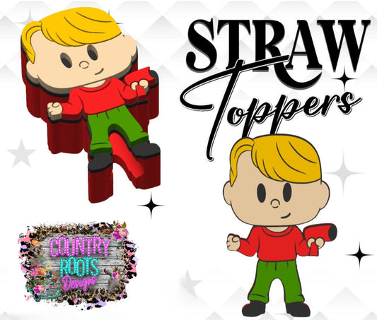 Kevin 3D Straw Topper