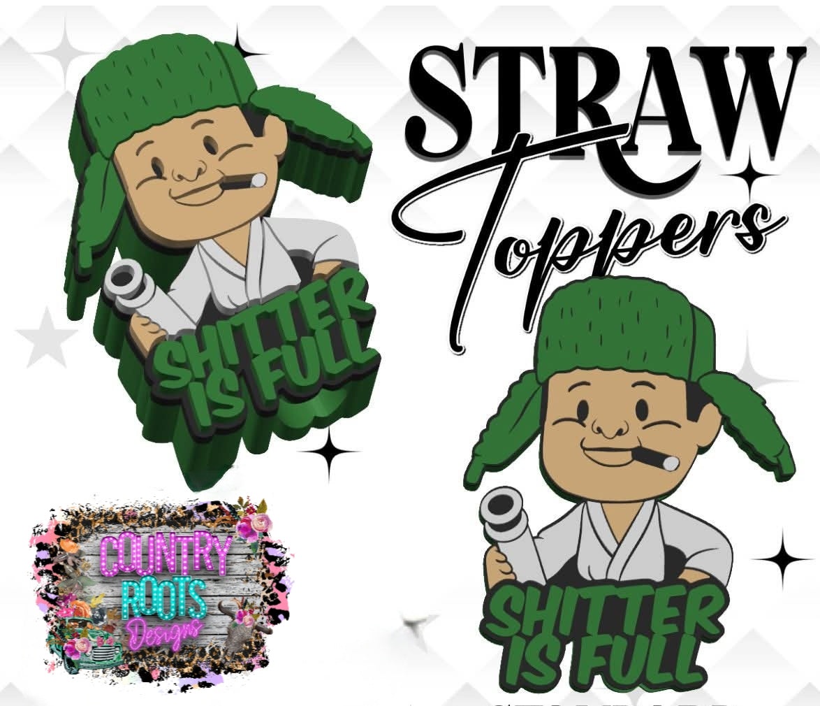 Eddie 3D Straw Topper