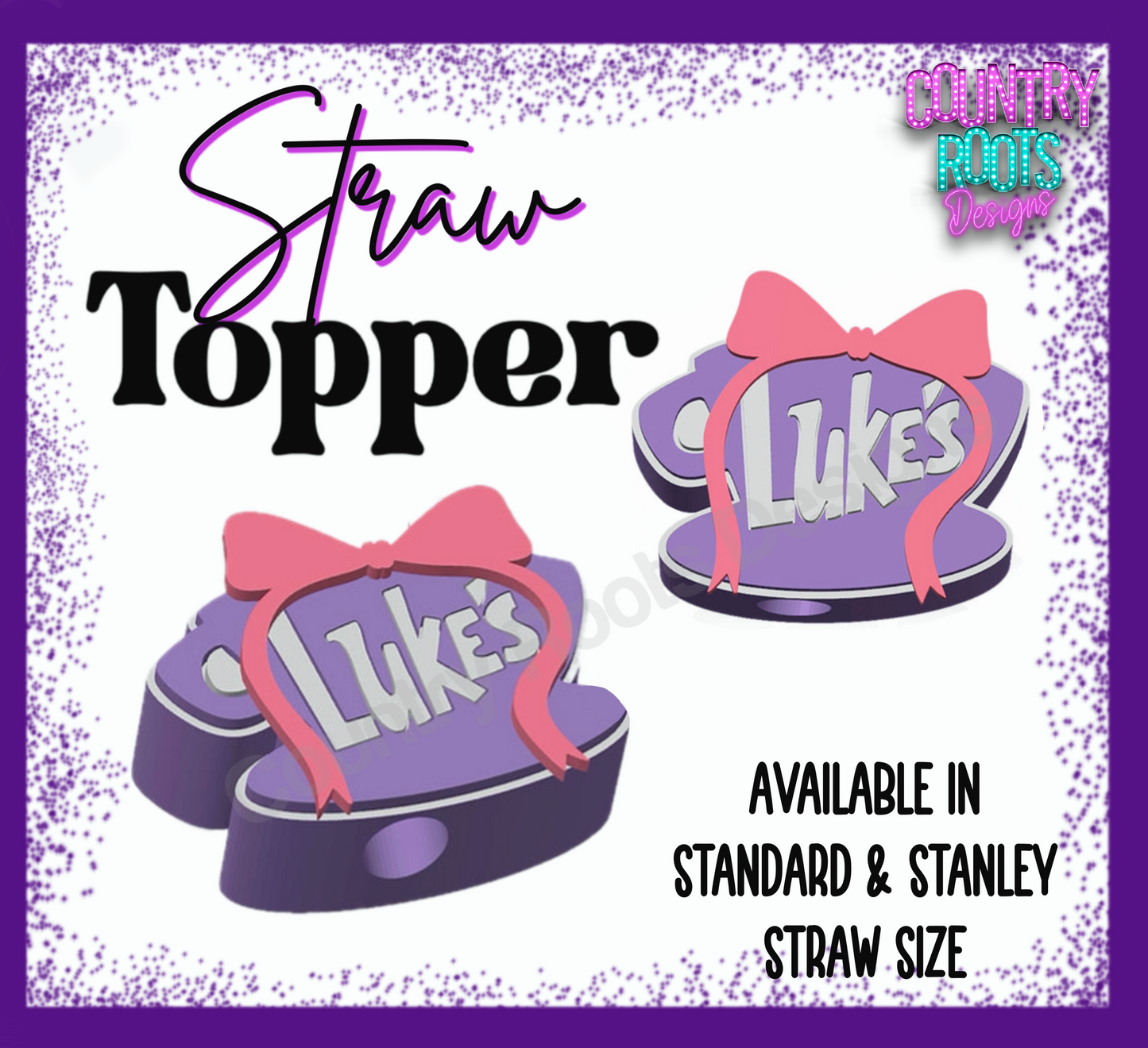 RTS Lukes 3D Straw Topper