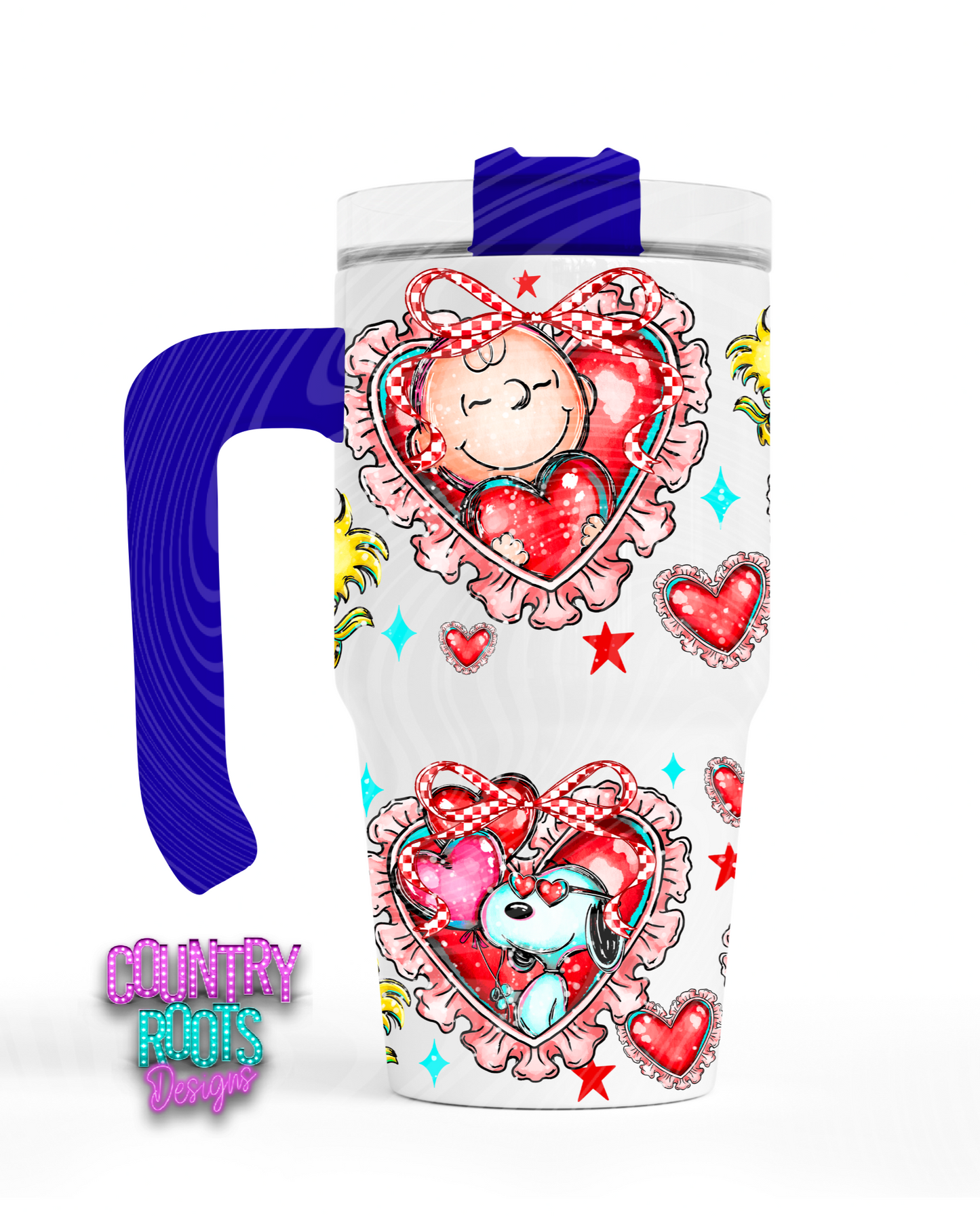Charlie_Heart 12oz Grippy Tumbler