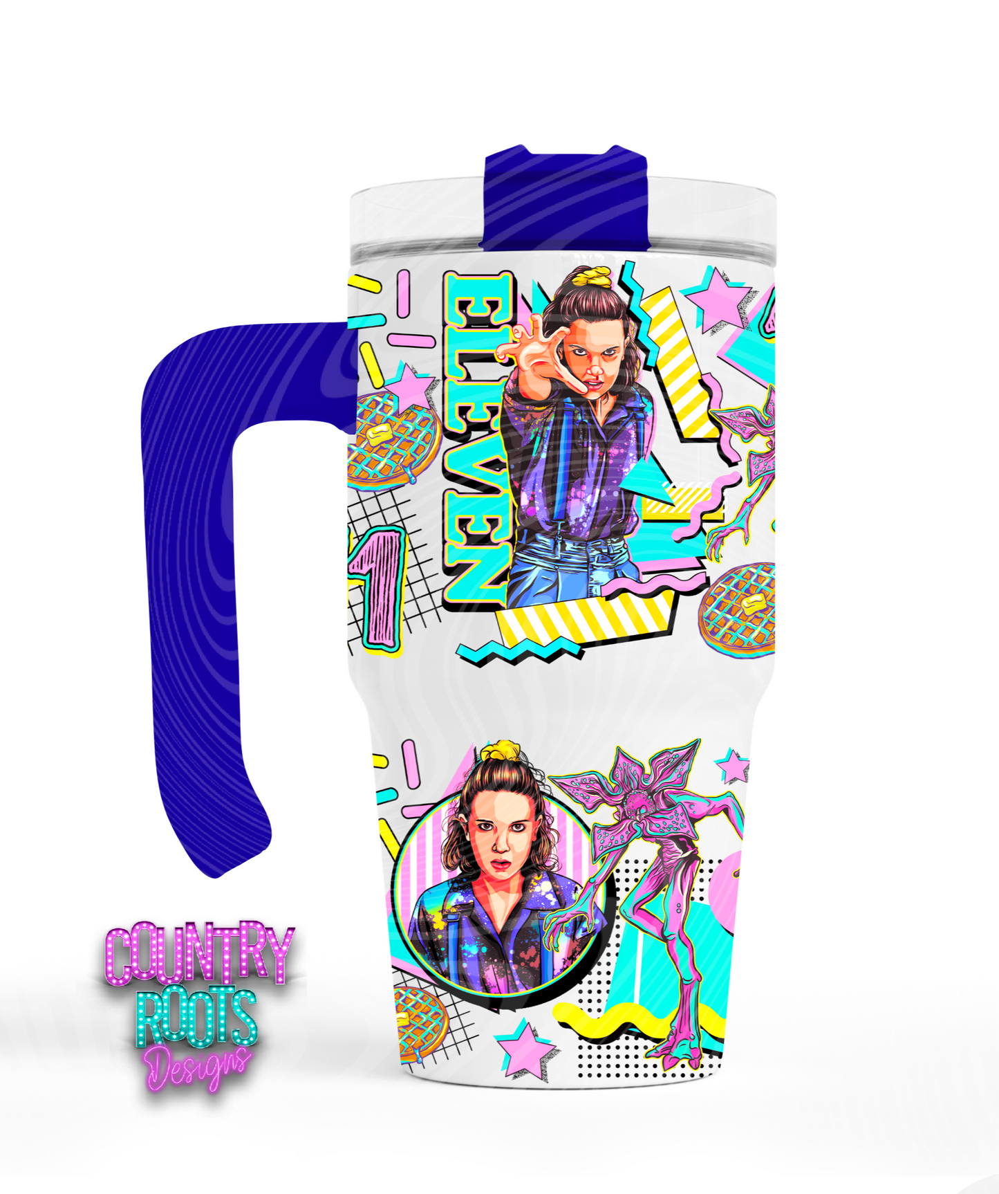 Eleven_Strange 12oz Grippy Tumbler