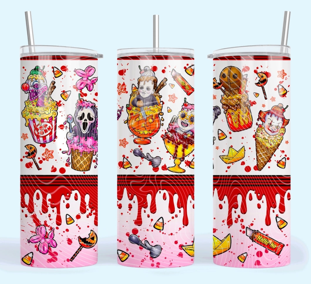 Horror_Ice Cream 20oz Skinny Tumbler