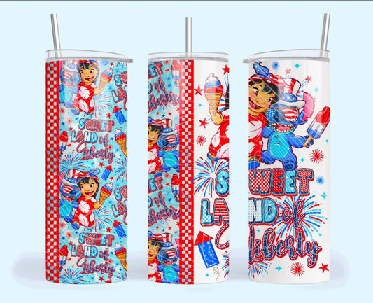 Sweet Land Of Liberty 20oz Skinny Tumbler