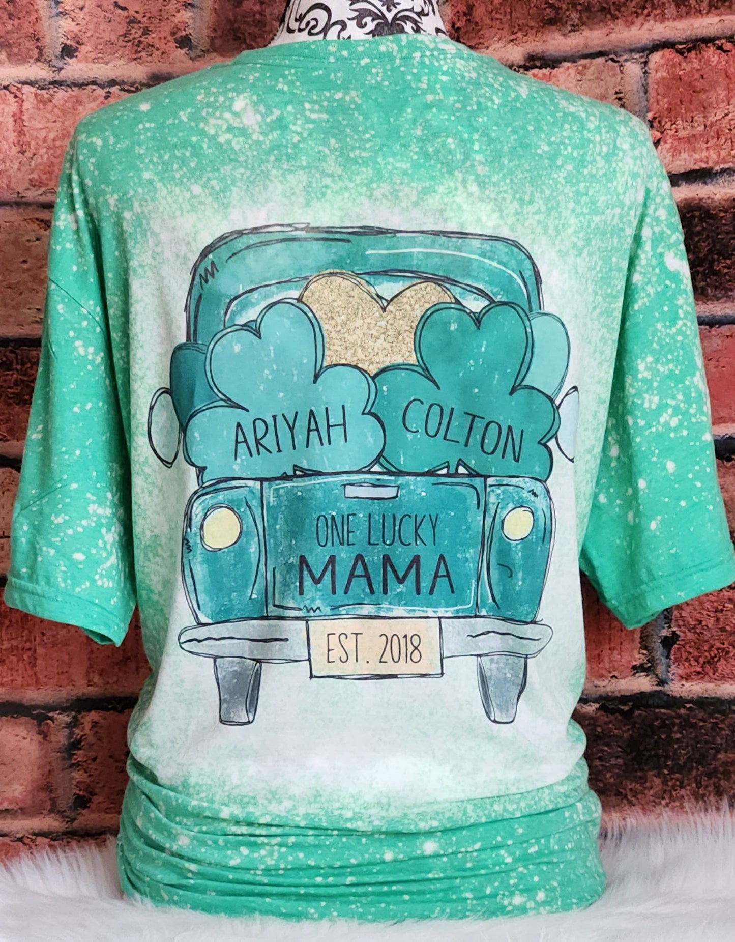 St. Patricks Day Truck (Personalized) FRONT & BACK