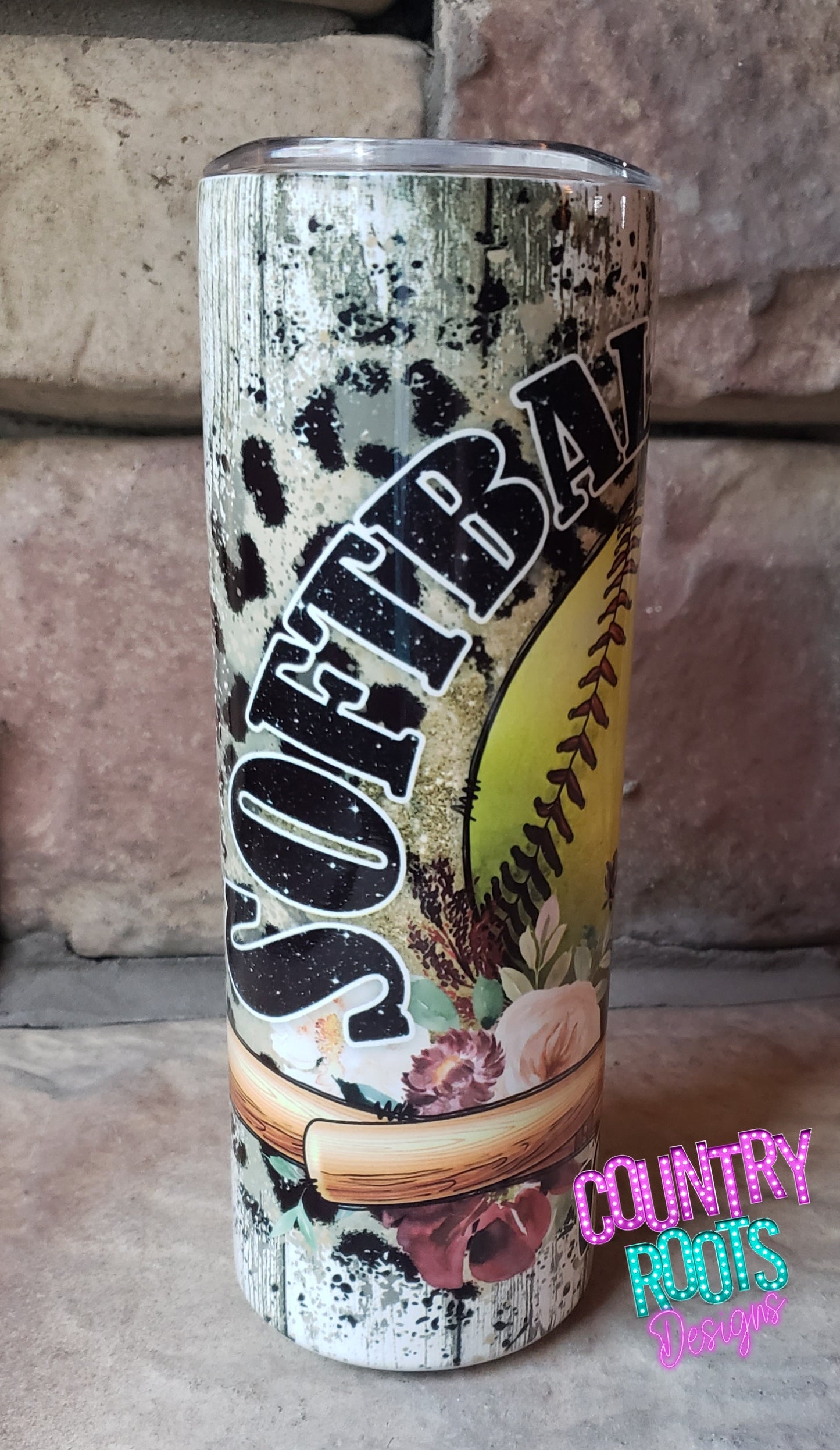 Softball Mom 20oz Skinny Tumbler