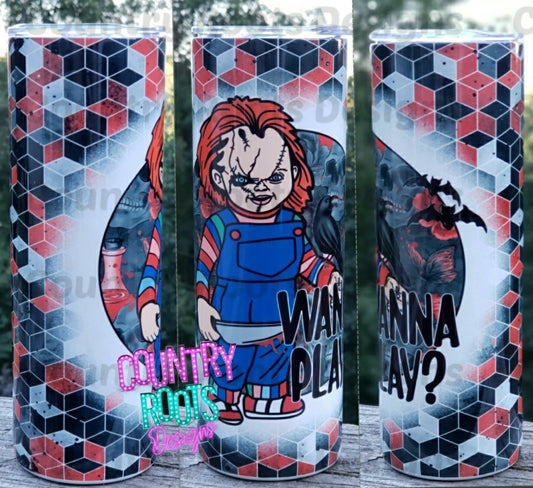Wanna Play 20oz Skinny Tumbler