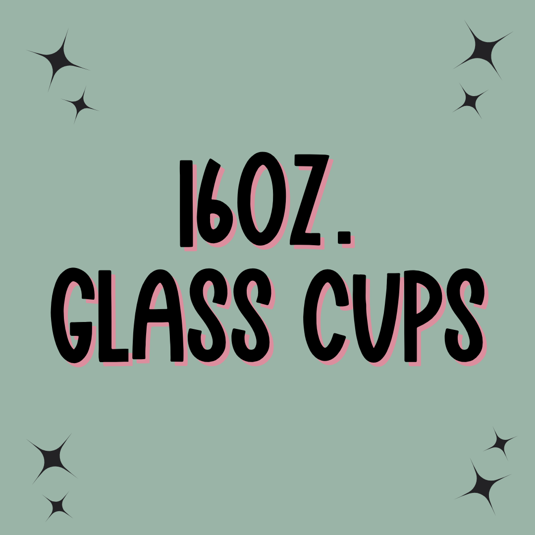 16oz. Glass Can Cup