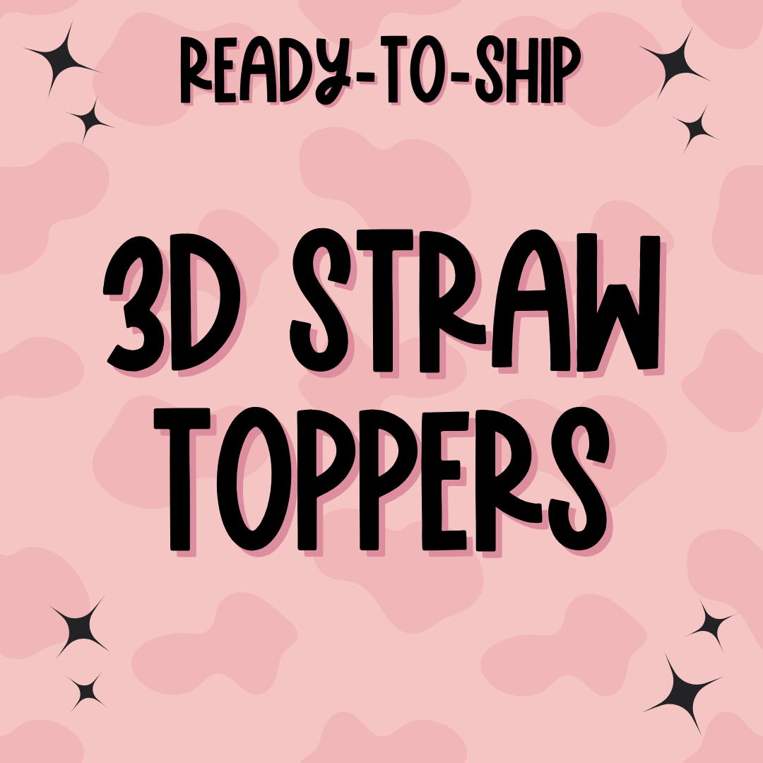 RTS 3D Straw Toppers