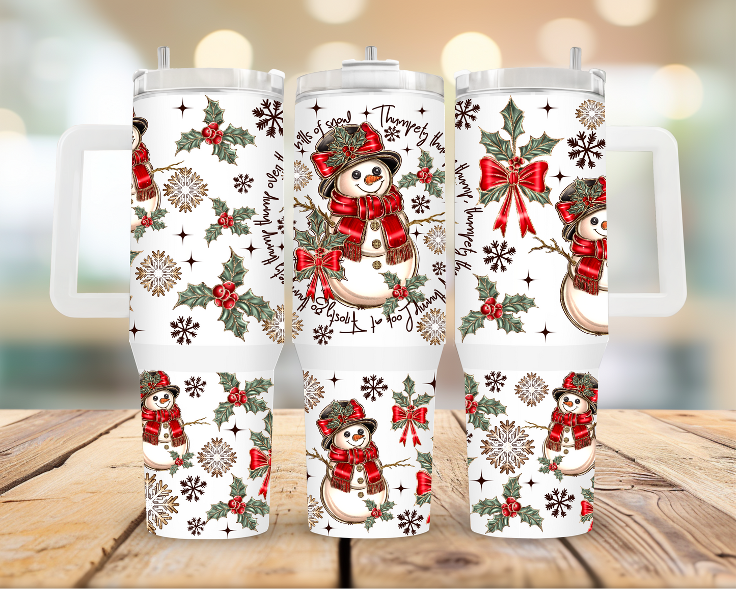 Snowman 40oz Tumbler