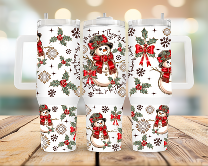 Snowman 40oz Tumbler