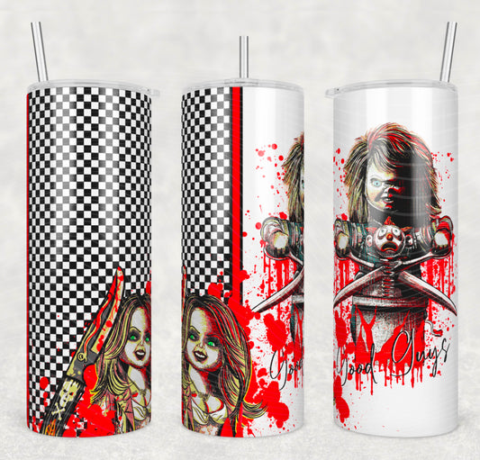 Chucky_Horror 20oz Skinny Tumbler