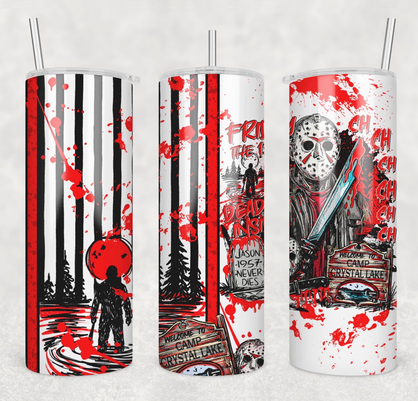 Jason Dead Inside 20oz Skinny Tumbler