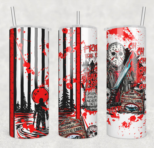 Jason Dead Inside 20oz Skinny Tumbler