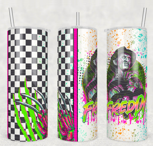 Freddy_Horror 20oz Skinny Tumbler