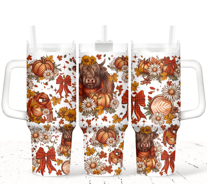 Autumn Cows 40oz Tumbler