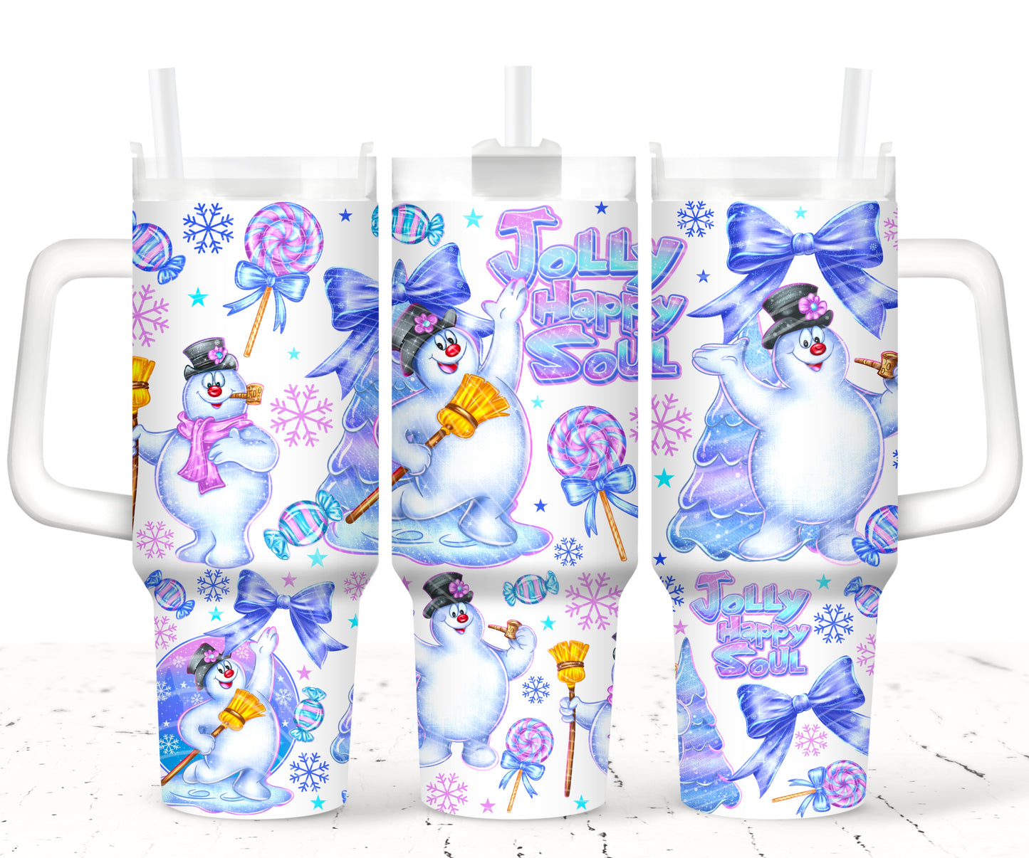 Happy Soul Snowman 40oz Tumbler