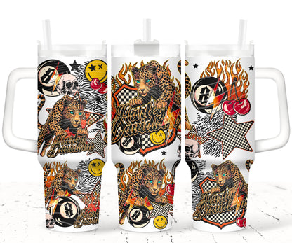 HD Leopard 40oz Tumbler