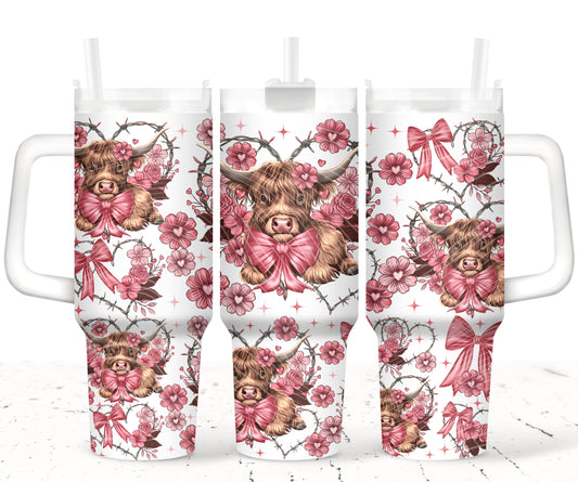 Highland Cow 40oz Tumbler