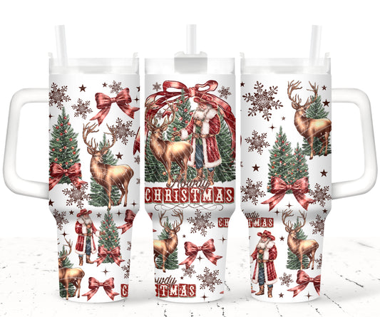 Howdy Christmas 40oz Tumbler