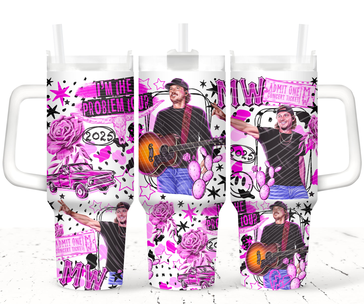 I'm The Problem_Pink 40oz Tumbler