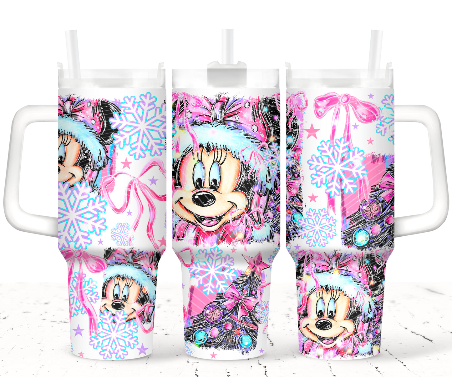 Christmas Girl Mouse_ 40oz Tumbler
